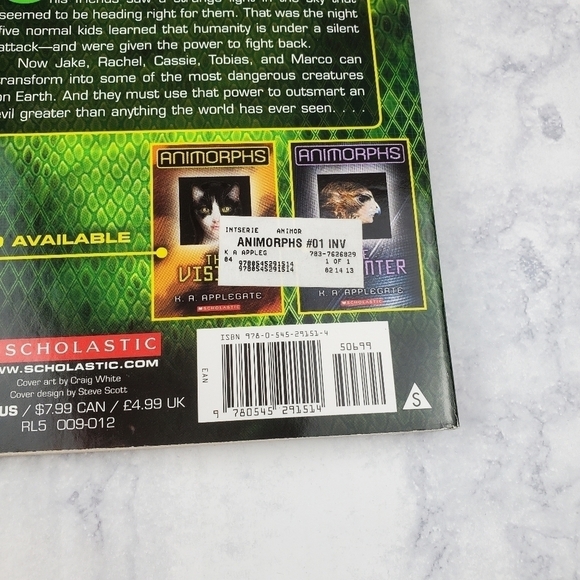 Animorphs K.A. Applegate Lot of‎ 2 books Paperback The Encounter The Invasion - Picture 4 of 7